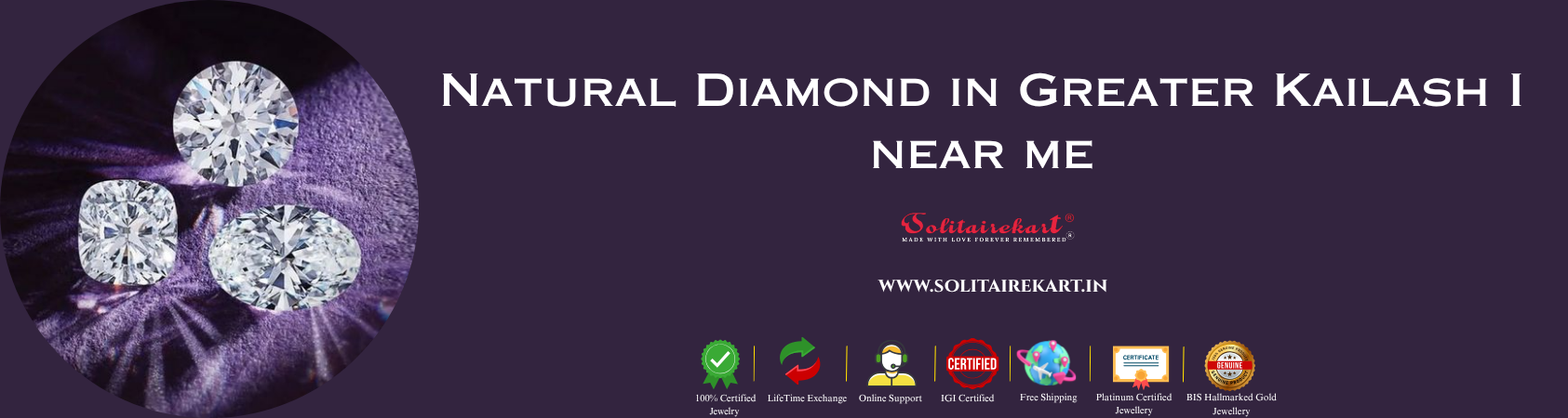 Discover the Sparkle of Elegance: Natural Diamond in Greater Kailash I Near Me